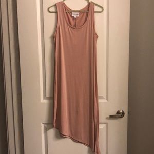 Pink asymmetrical dress